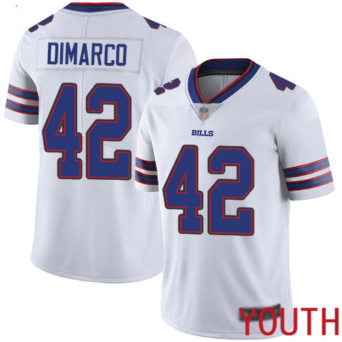Youth Buffalo Bills #42 Patrick DiMarco White Vapor Untouchable Limited Player NFL Jersey